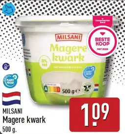ALDI Milsani Magere kwark aanbieding