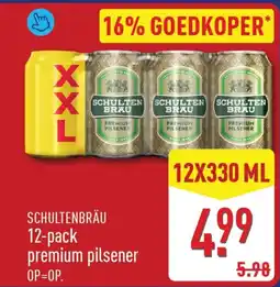ALDI Schultenbräu premium pilsener aanbieding