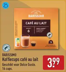ALDI Barissimo Koffiecups café au lait aanbieding