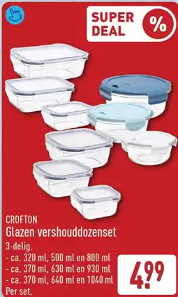 ALDI Crofton Glazen vershouddozenset aanbieding