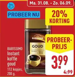 ALDI Barissimo Instant koffie goud aanbieding