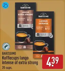 ALDI Barissimo Koffiecups lungo intense of extra strong aanbieding