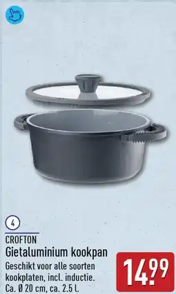 ALDI Crofton Gietaluminium kookpan aanbieding