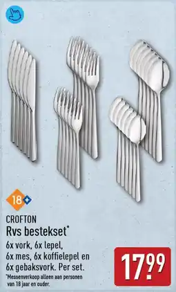 ALDI Crofton Rvs bestekset aanbieding