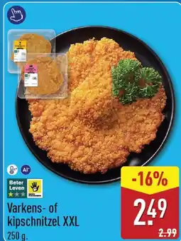 ALDI Varkens of kipschnitzel XXL aanbieding
