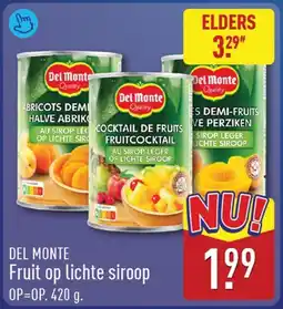 ALDI Del Monte Fruit op lichte siroop aanbieding