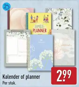 ALDI Kalender of planner aanbieding