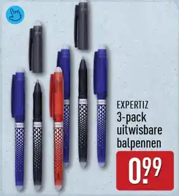 ALDI Expertiz uitwisbare balpennen aanbieding