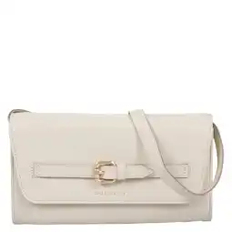 Wehkamp BURKELY leren crossbody clutch Demi ecru aanbieding