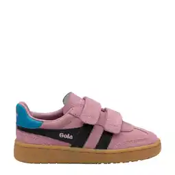 Wehkamp Gola Viper Strap suède sneakers lichtroze aanbieding