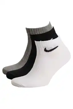 Wehkamp Nike sportsokken Everyday - zwart/wit/grijs (set van 3) aanbieding