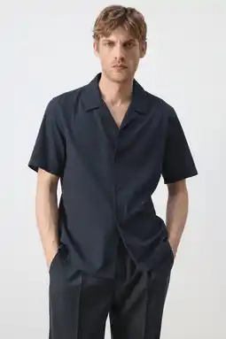 Wehkamp Mango Man regular fit overhemd - marine aanbieding