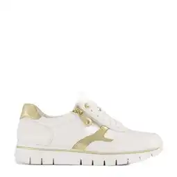 Wehkamp Medicus leren sneakers wit/goud aanbieding