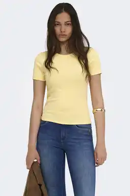 Wehkamp ONLY T-shirt - geel aanbieding