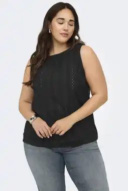 Wehkamp ONLY CARMAKOMA blousetop Plus Size - zwart aanbieding