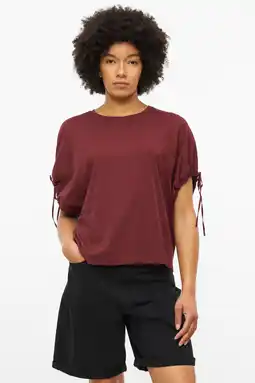 Wehkamp s.Oliver relaxed fit top - donkerrood aanbieding