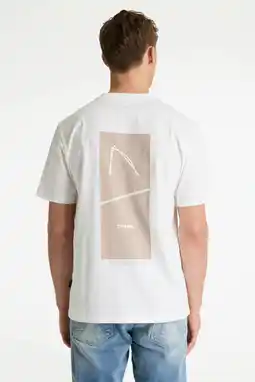 Wehkamp CHASIN' regular T-shirt met backprint wit aanbieding