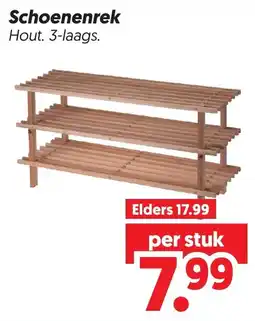 Dekamarkt Schoenenrek Hout aanbieding
