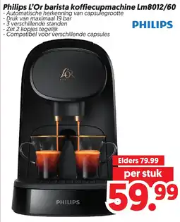 Dekamarkt Philips L'Or barista koffiecupmachine aanbieding