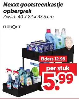 Dekamarkt Nexxt gootsteenkastje opbergrek aanbieding
