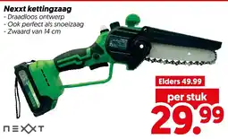Dekamarkt Nexxt kettingzaag aanbieding
