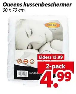 Dekamarkt Queens kussenbeschermer aanbieding
