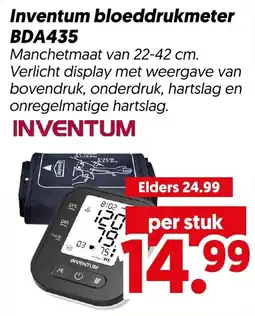 Dekamarkt Inventum bloeddrukmeter aanbieding