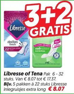 Dekamarkt Libresse of Tena aanbieding