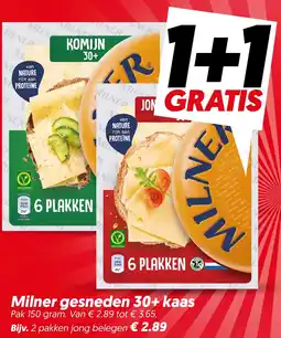 Dekamarkt Milner gesneden 30+ kaas aanbieding