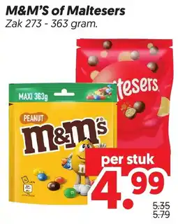 Dekamarkt M&M'S of Maltesers aanbieding