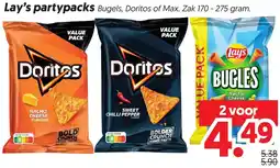 Dekamarkt Lay's partypacks aanbieding