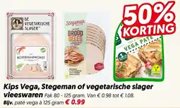Dekamarkt Kips Vega, Stegeman of vegetarische slager aanbieding