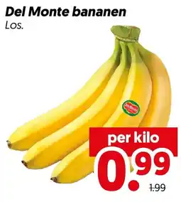 Dekamarkt Del Monte bananen aanbieding