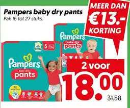 Dekamarkt Pampers baby dry pants aanbieding