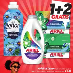 Dekamarkt Ariel of Lenor aanbieding