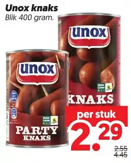 Dekamarkt Unox knaks aanbieding