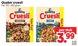 Dekamarkt Quaker cruesli aanbieding