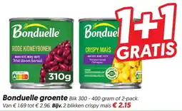 Dekamarkt Bonduelle groente aanbieding