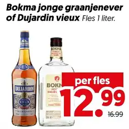 Dekamarkt Bokma jonge graanjenever of Dujardin vieux aanbieding