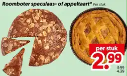 Dekamarkt Roomboter speculaas- of appeltaart* aanbieding