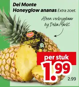 Dekamarkt Del Monte Honeyglow ananas aanbieding