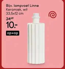 Leen Bakker Lampvoet linne aanbieding