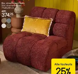 Leen Bakker Draaifauteuil beau aanbieding