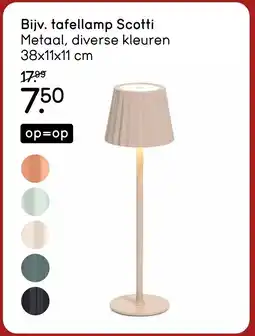 Leen Bakker Tafellamp scotti aanbieding