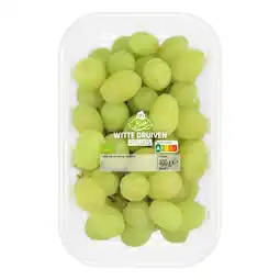 Albert Heijn AH Biologisch Witte druiven pitloos aanbieding