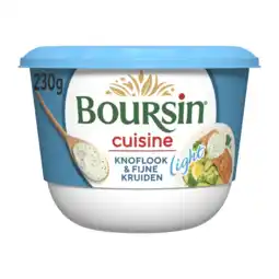 Albert Heijn Boursin Cuisine light knoflook & fijne kruiden aanbieding