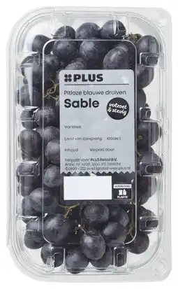 PLUS PLUS Sable druiven aanbieding