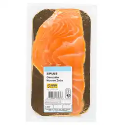PLUS PLUS Gerookte Noorse zalm aanbieding
