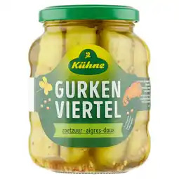 PLUS Kuhne Gurkenviertel zoetzuur aanbieding