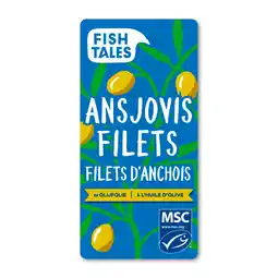 PLUS Fish Tales Ansjovisfilets in olijfolie MSC aanbieding